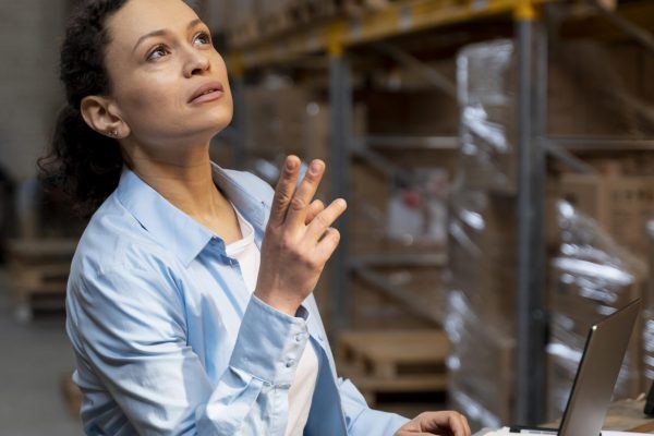 woman-working-warehouse